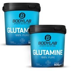 2 x Bodylab24 Glutamin Powder (elk 500g)