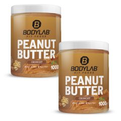 2 x 100% Peanut Butter in crunchy oder smooth