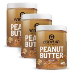 3 x 100% Peanut Butter in crunchy oder smooth