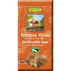Nirwana vegane Schokolade mit Praliné-Füllung bio (100g)