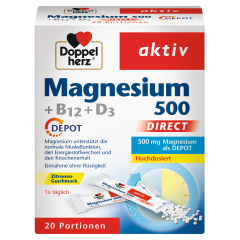 Magnesium 500 + B12 + D3 Depot direct (20x1,6g)