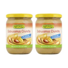 2 x Erdnussmus Crunchy mit Salz (2x500g)