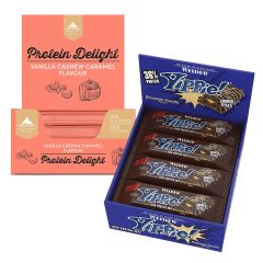 Multipower Protein Delight (18x35g) + Weider YIPPIE! Bar (12x70g)