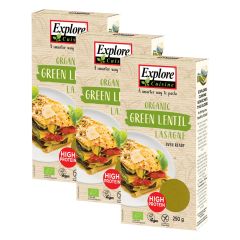 3 x Lasagne aus grünen Linsen bio (3x250g)