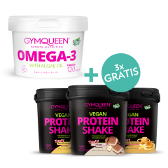 Omega-3 vegan + GRATIS 3x Vegan Protein (450g)