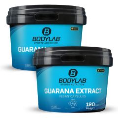 2 x Guarana Extract Vegan Capsules (120 capsules)