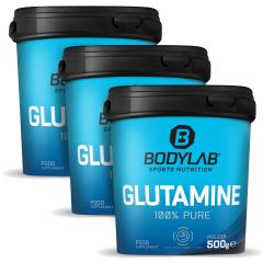 3 x Bodylab24 Glutamin Powder (je 500g)