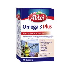 Omega-3-6-9 Lachsöl und Leinöl plus Olivenöl (60 Kapseln)