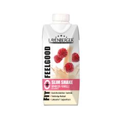 Fit+Feelgood Slim Shake - 8x330ml - Raspberry-Vanilla