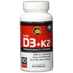 Pure D3+K2 (90 capsules)