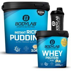 BL Whey Protein + Instant Rice Pudding + Shaker