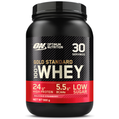 100% Whey Gold Standard - 900g - Delicious Strawberry