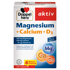 Magnesium + Calcium + D3 (120 Tabletten)