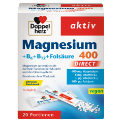 Magnesium 400 + B-Vitamine direct (20x1,2g)