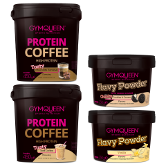 2 x Protein Coffee + 2x Flavy Powder 