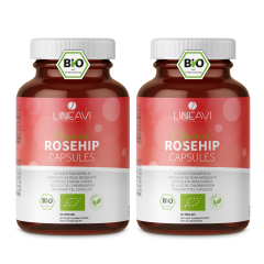 2 x LINEAVI Rosehip Capsules organic (180 capsules)