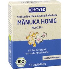 Bio Manukahonig Liquid-Sticks MGO 250+ (12 Stück)