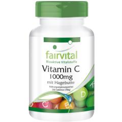 Vitamin C 1000mg mit Hagebutten (500 Tabletten)