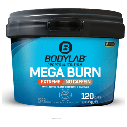 Mega Burn Extreme NO Caffein Vegan (120 caps)