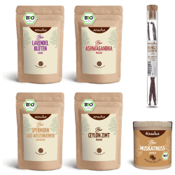 Mond Milch Mischung 6er Set mit Vanilleschoten