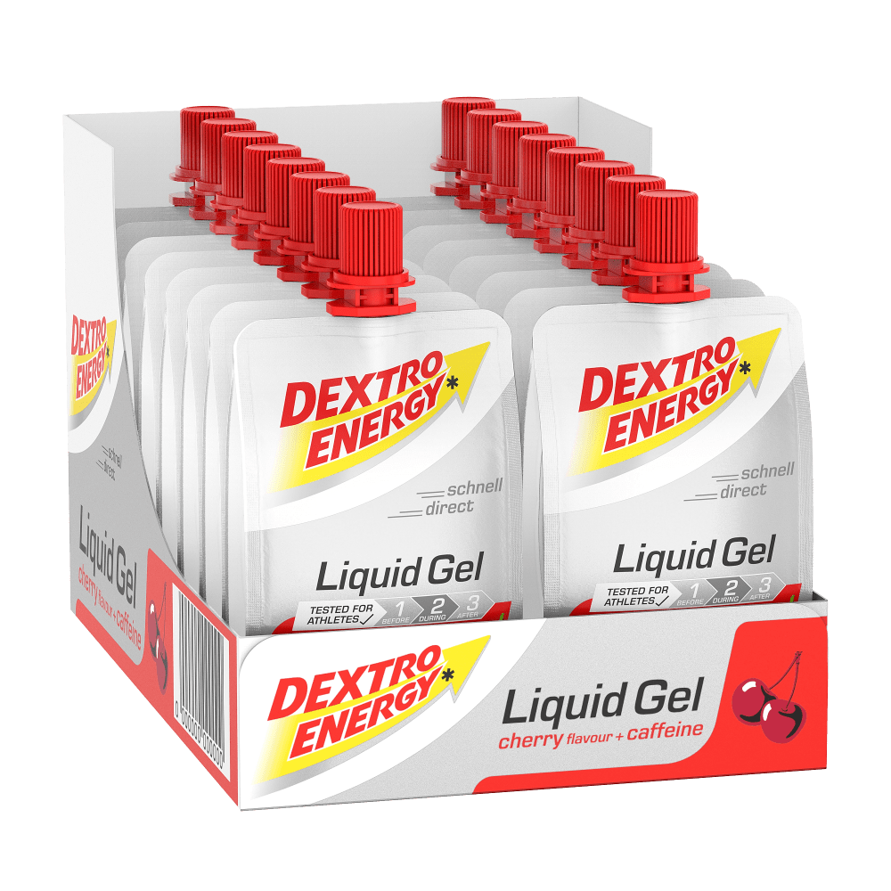 DEXTRO ENERGY Liquid Gel - 18x60ml - Cherry + Caffeine