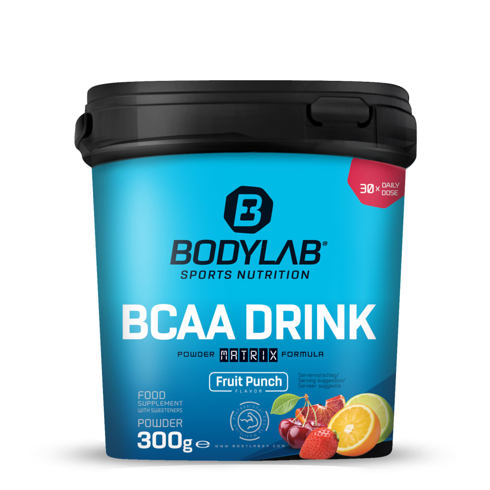 Bodylab24 BCAA Drink Powder Matrix Formula - 300g - Fruit Punch