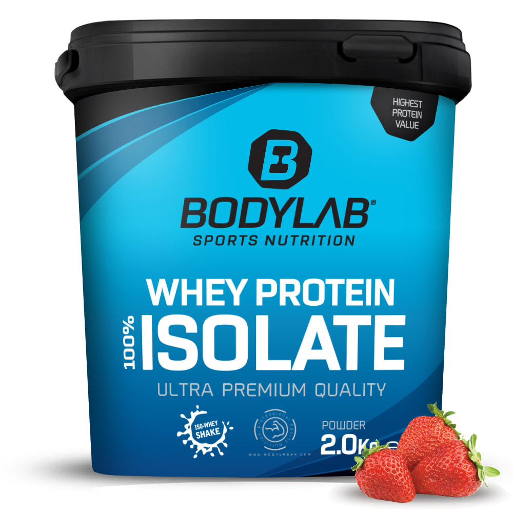 Bodylab24 Whey Protein Isolate - 2000g - Strawberry