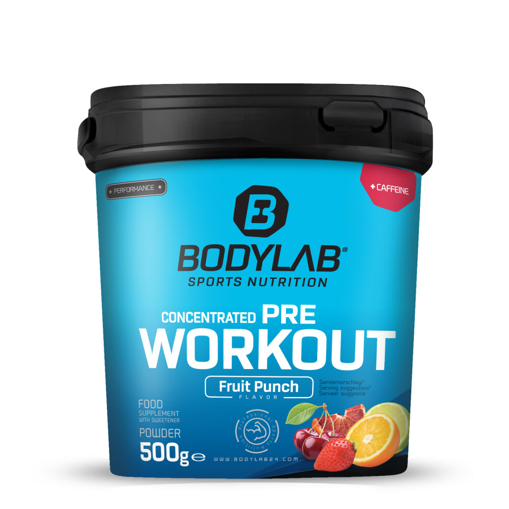 Bodylab24 Concentrated Pre Workout - 500g - Fruit Punch
