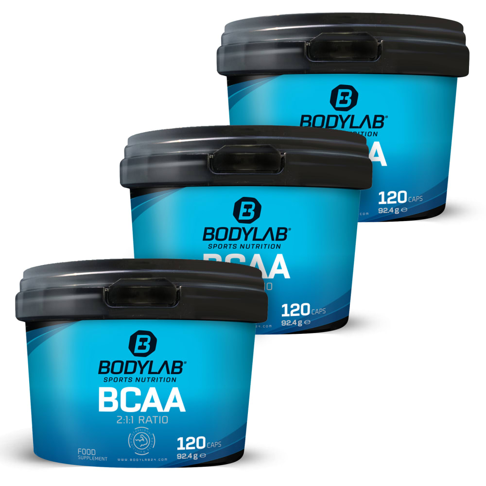 Bodylab24 3 x Bodylab BCAA (elk 120 capsules)