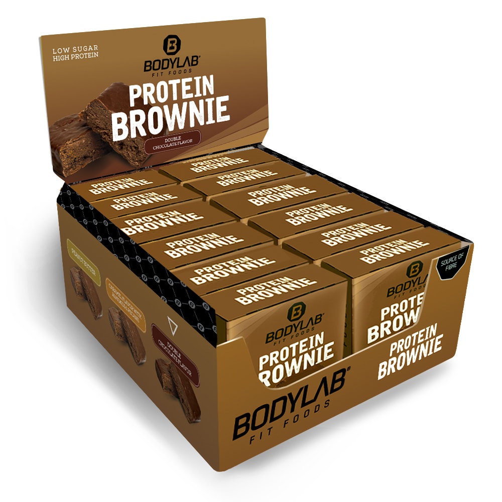 Bodylab24 Protein Brownie - 12 x 50g - Double chocolate