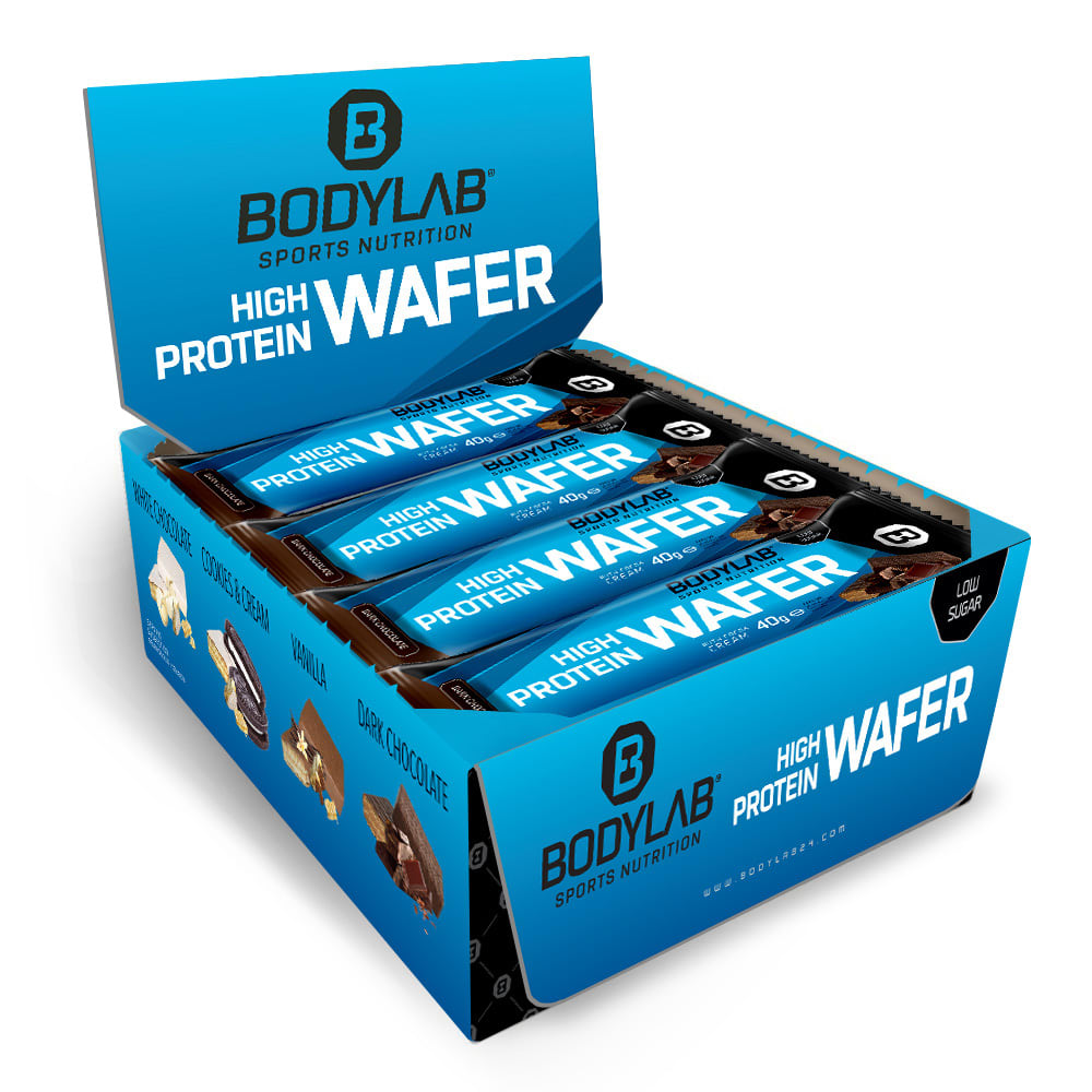 Bodylab24 High Protein Wafer - 12x40g - Dark Chocolate