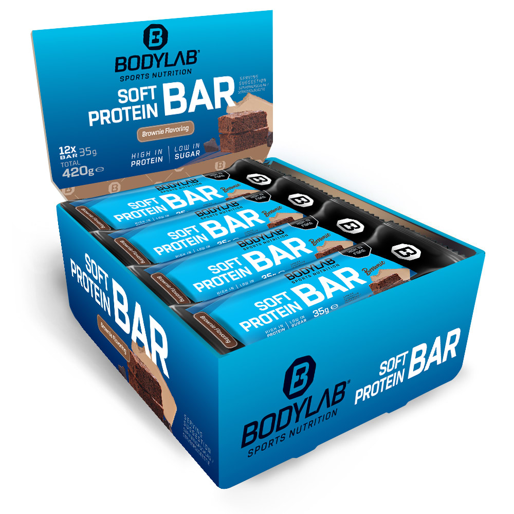 Bodylab24 Soft Protein Bar - 12x35g - Brownie Flavoring