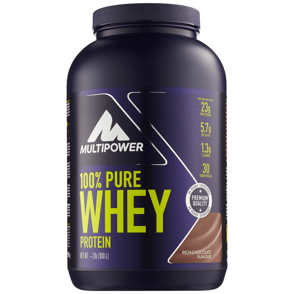 MULTIPOWER 100% Pure Whey Protein - 900g - Chocolate