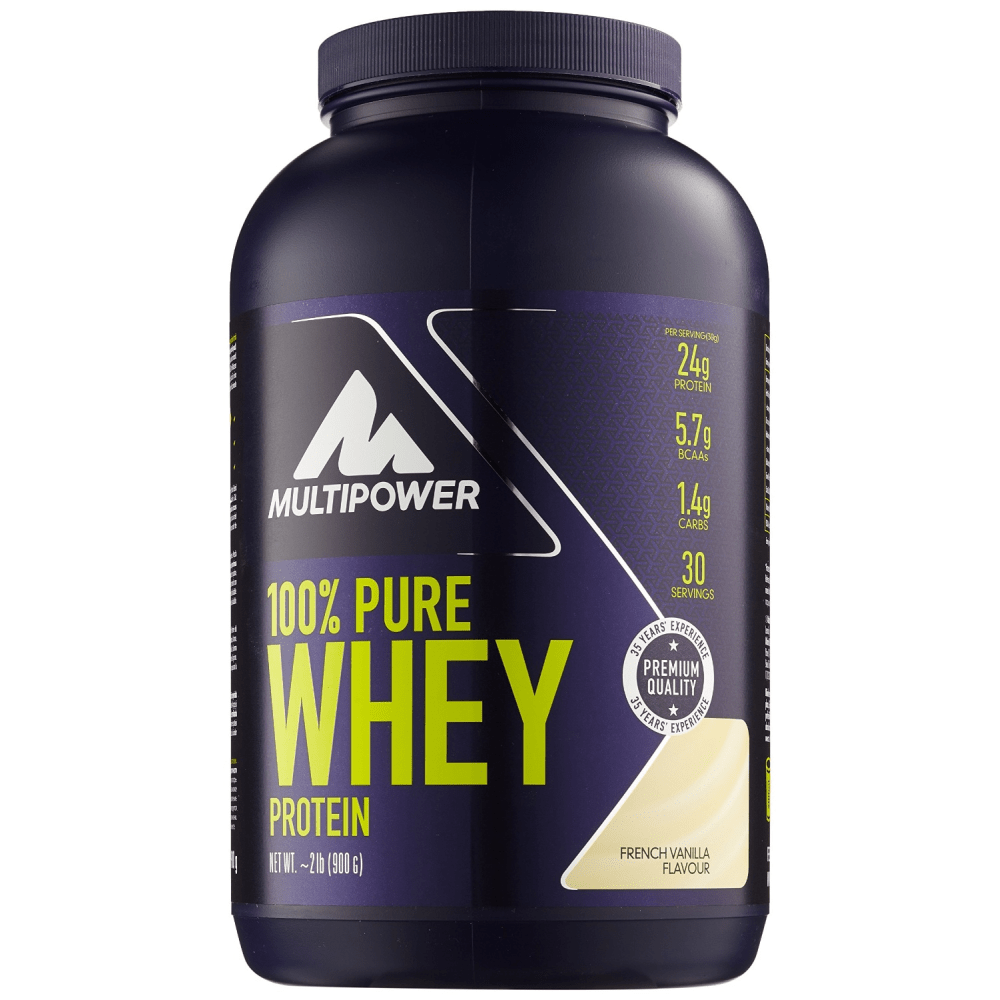 MULTIPOWER 100% Pure Whey Protein - 900g - French Vanilla