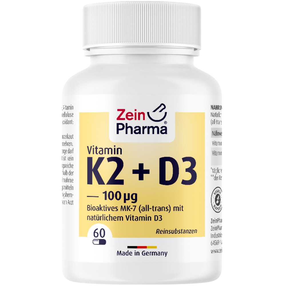 ZeinPharma Vitamin K2 MK-7 100µg + Vitamin D3 400 I.E. (60 capsules)