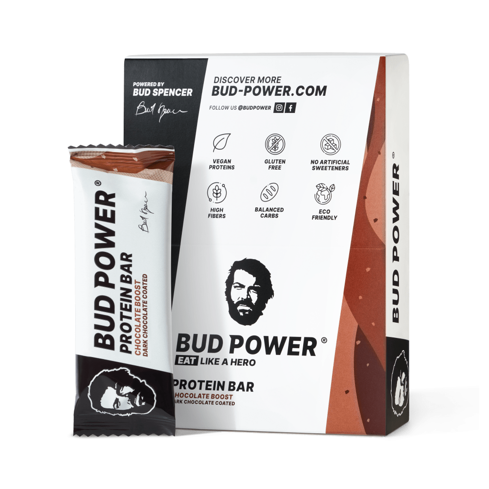 BUD POWER Protein Bar - 12x50g - Chocolate Boost