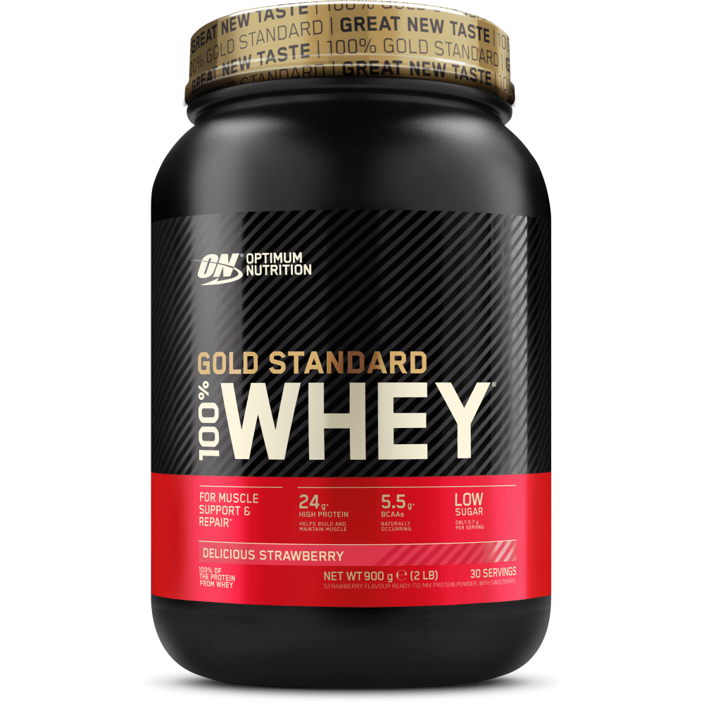 100% Whey Gold Standard - 900g - Delicious Strawberry