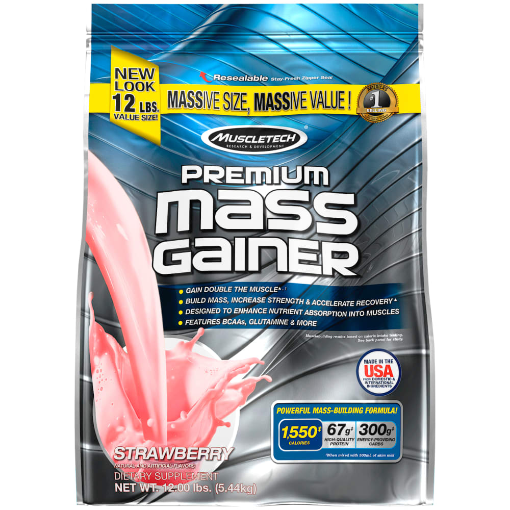 Premium Mass Gainer - 5440g - Erdbeere