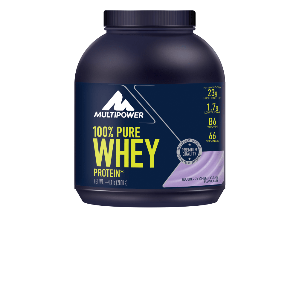 MULTIPOWER 100% Pure Whey Protein - 2000g - Blueberry Cheesecake