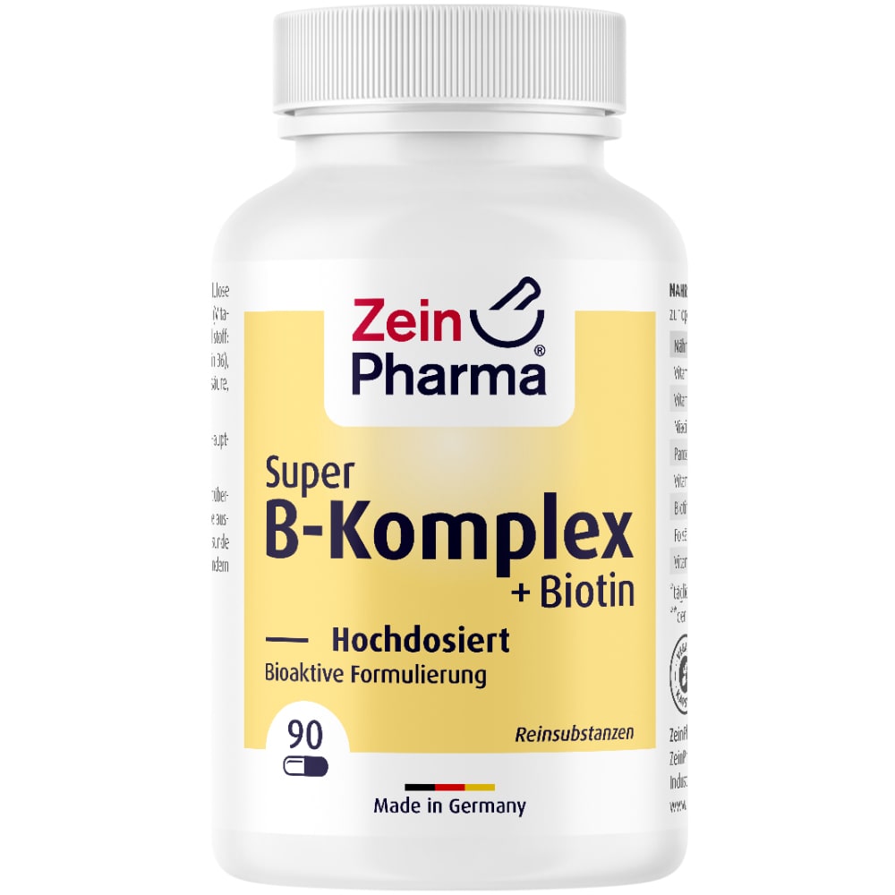 ZeinPharma Super B-complex + Biotin (90 capsules)