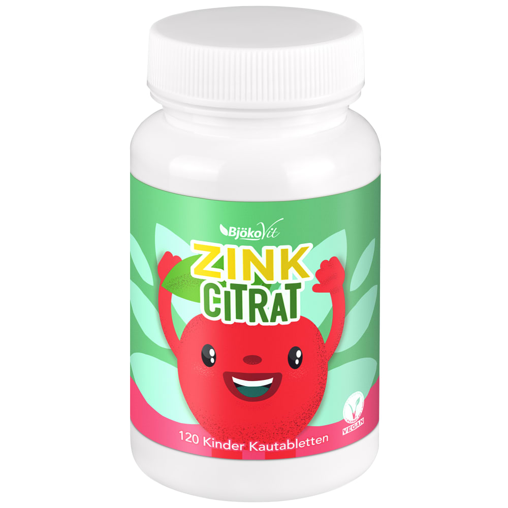 BjökoVit Zinc citrate Kids with Cherry Flavour (120 tabs)