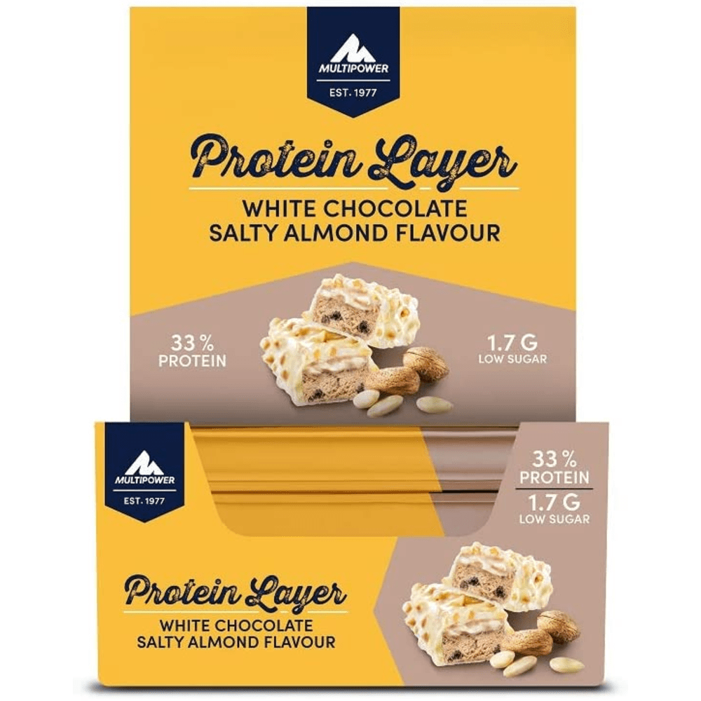 MULTIPOWER Protein Layer - 18x50g - White Chocolate Salty Almond