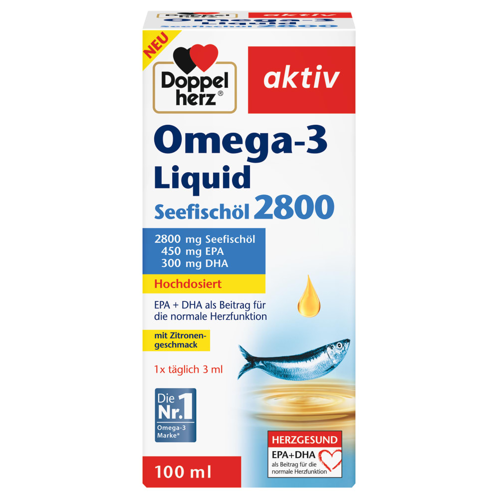 Doppelherz Omega-3 Liquid Sea fish oil 2800 (100ml)