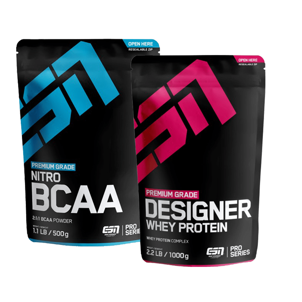 ESN Nitro BCAA Powder (500g) + Designer Whey (1000g)