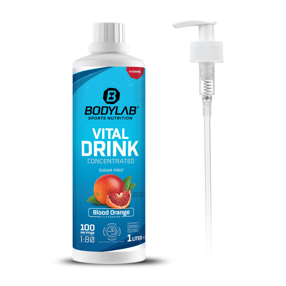 Bodylab24 Vital Drink Concentrated (1000ml) + Dosing Pump / Dispenser Pump