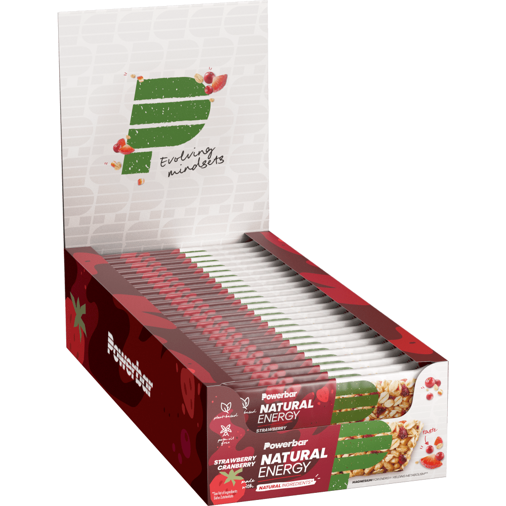 PowerBar Natural Energy Cereal Bar - 24x40g - Strawberry-Cranberry
