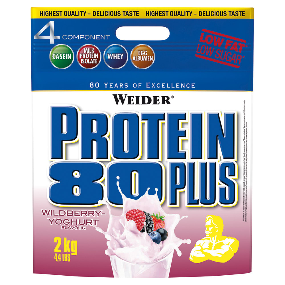Weider Protein 80 Plus - 2000g - Waldfrucht-Joghurt