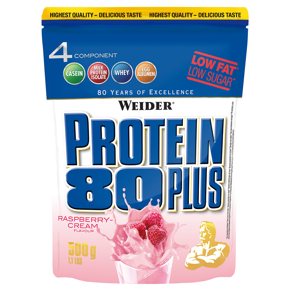 Weider Protein 80 Plus - 500g - Himbeer-Sahne