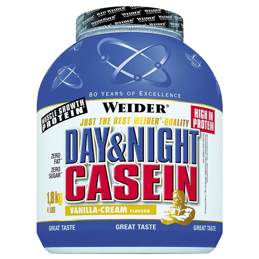Weider Day & Night Casein - 1800g - Vanille-Creme