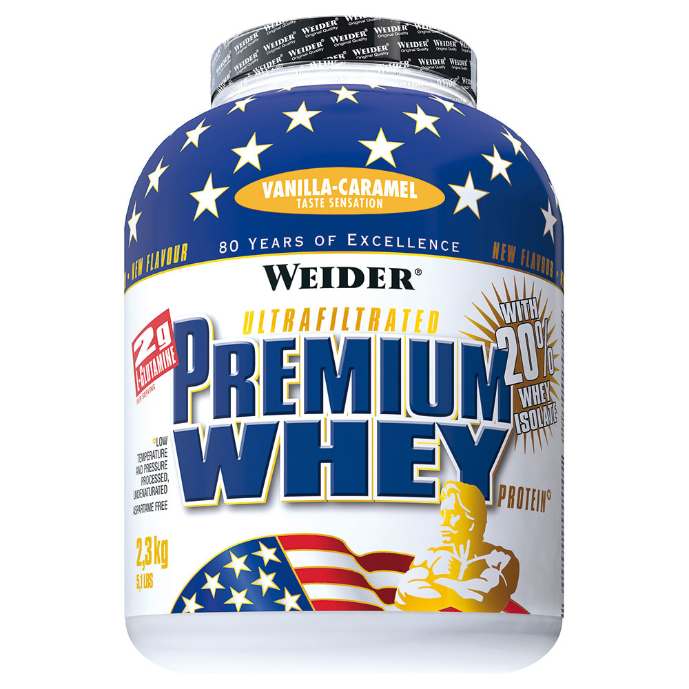 Weider Premium Whey Protein - 2300g - Vanille-Karamell